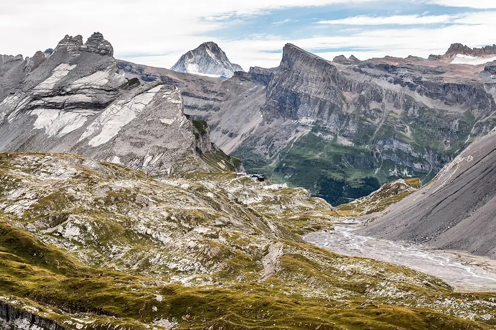 Gemmi Pass in summer