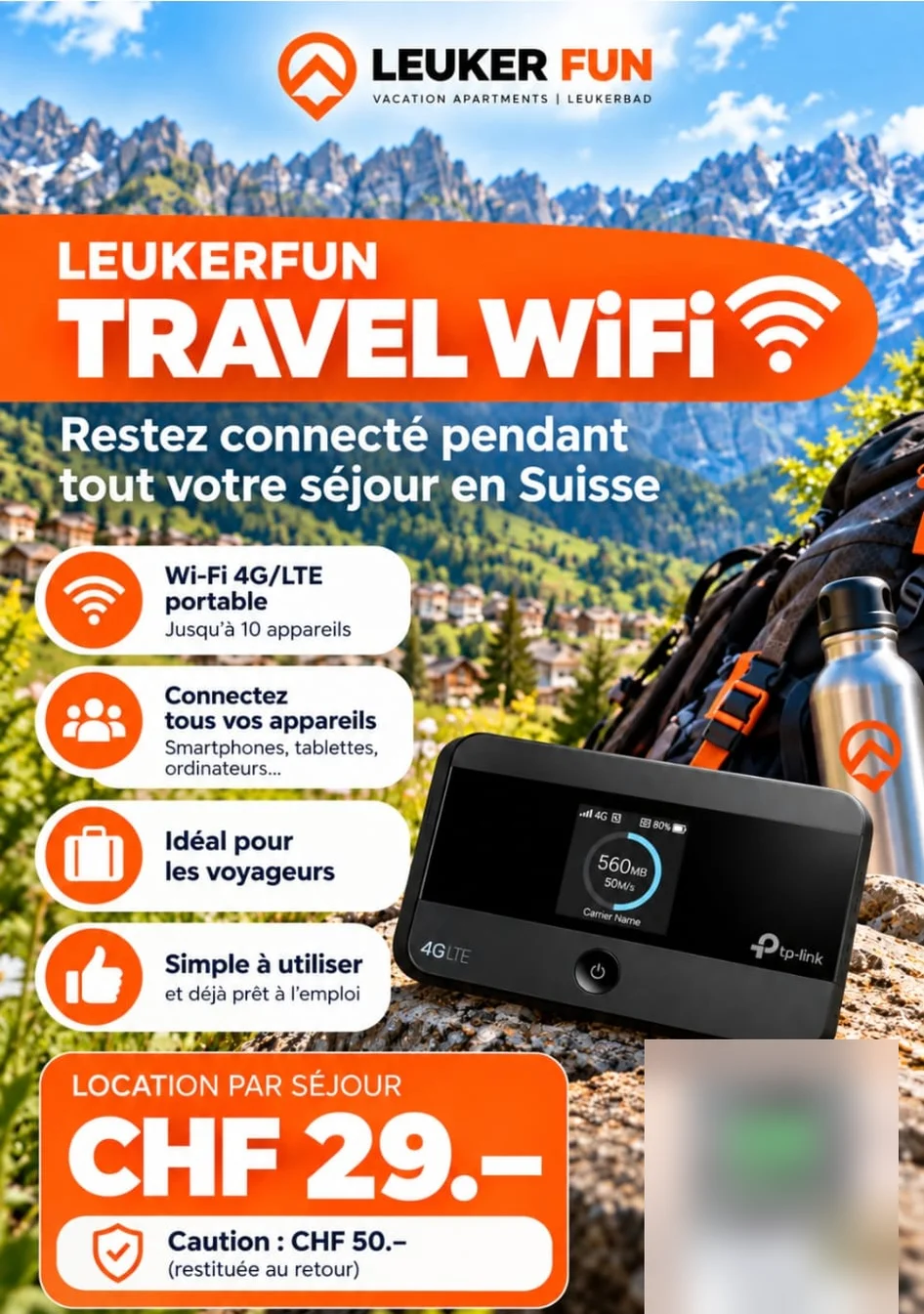 Leukerfun Travel WiFi
